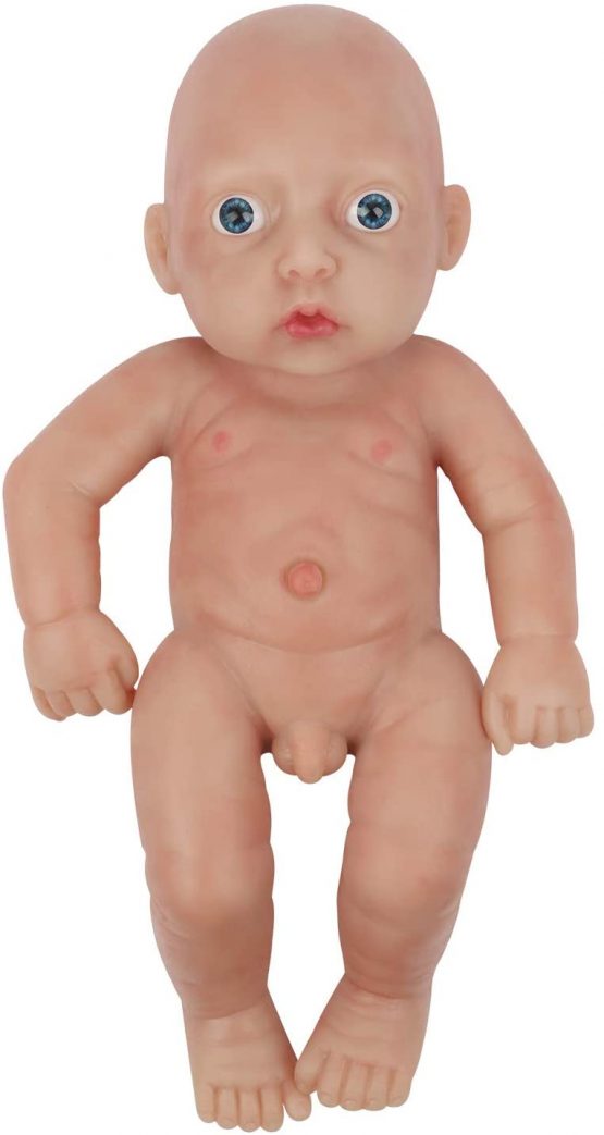 Vollence 11 inch Full Silicone Baby Dolls, Not Vinyl Dolls, Realistic Baby Doll, Real Reborn Baby Dolls, Newborn Baby Doll, Lifelike Baby Dolls - Boy