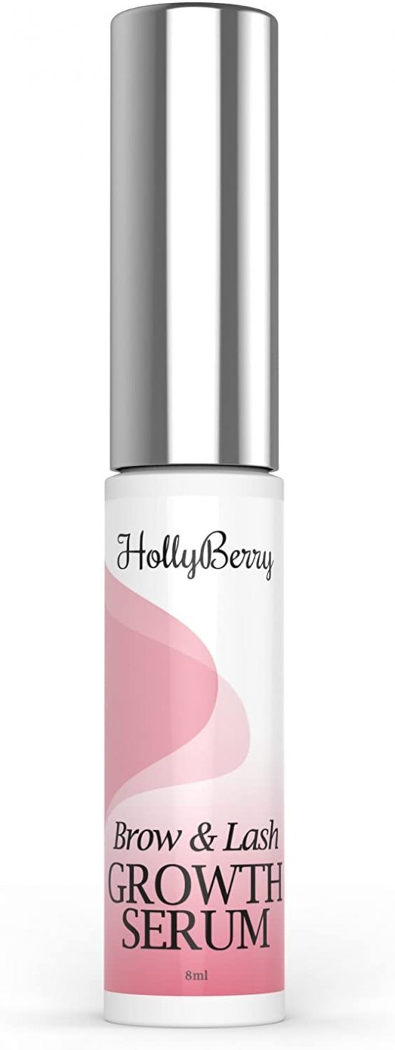 Eyelash Growth Serum and Eyebrow Max strength peptide Enhancing Conditioner For Longer Lash and Brows by Hollyberry Cosmetics