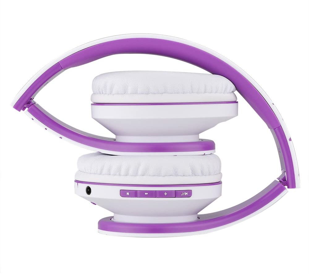 PowerLocus Bluetooth Over-Ear Headphones, Wireless Stereo Foldable Headphones Wireless and Wired Headsets with Built-in Mic - Image 4