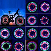 ROTTAY Bicycle Wheels Lights Waterproof Bike Rim Lights/Spoke Lights With Light Patterns for MTB Wheel Tire