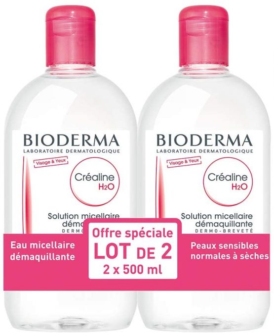 Bioderma Crealine H2O Micelle Solution 2 x 500ml