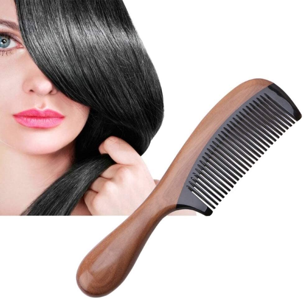 KOKSI Professional Detangling Hair Brush, Anti-Static, Suitable for Wet Fine, Curly, Thick, Afro Hair, Brown, 18x4.3 cm (Pack of 1)