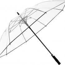 G4Free 62 inch Clear Golf Umbrella Transparent Large Stick Long Umbrella Auto Open Oversized Rain Umbrella Windproof Waterproof with Sleeve for Women Men