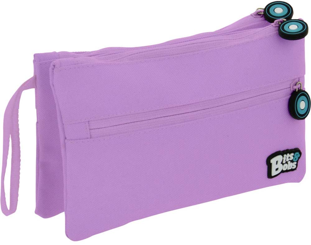 Grafoplás 37545364 Double School Flat Case, Lavender, 21 x 12 cm, Bits & Bobs