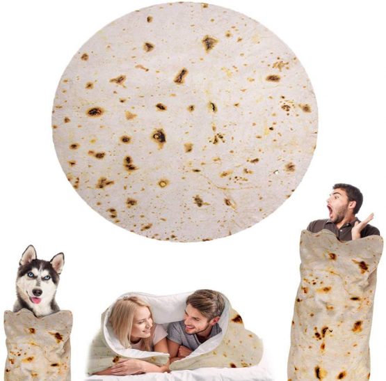 HahaGo Burritos Blanket Tortilla Wrap Beach Towel Carpet Rug Picnic
