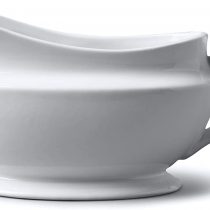 WM Bartleet & Sons 1750 T195 Wm Bartleet & Sons Traditional Porcelain Gravy and Sauce Boat 500ml, White