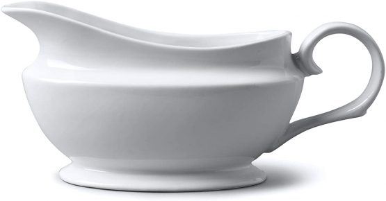 WM Bartleet & Sons 1750 T195 Wm Bartleet & Sons Traditional Porcelain Gravy and Sauce Boat 500ml, White