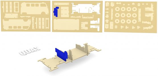 Quay Camper Van Woodcraft Construction Kit FSC - Image 4