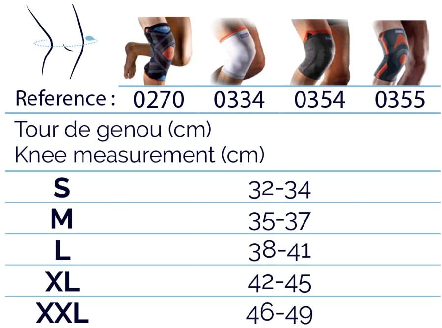 THUASNE, Reinforced Knee Support Knitted Sport Knee Sleeve, Knee Support & Comfort, Elastic Fabric, Soft Lateral Ribs - Image 2