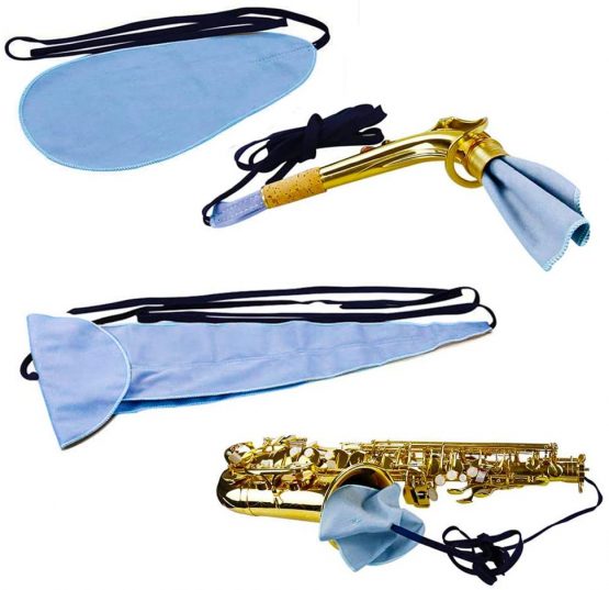 YZNLife Saxophone Cleaning Care with Case Kit Included Thumb Rest ...