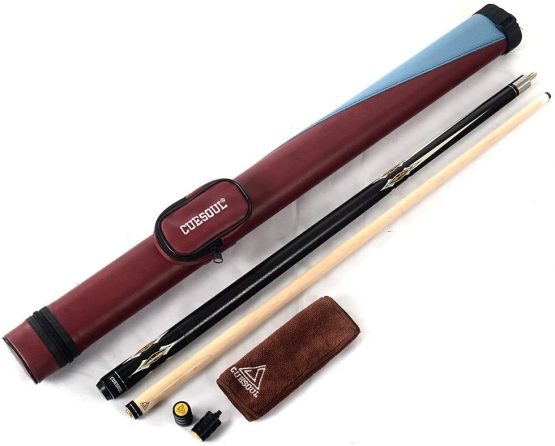 CUESOUL 19oz 1/2 Jointed Maple Pool Cue Stick with Case - Image 2