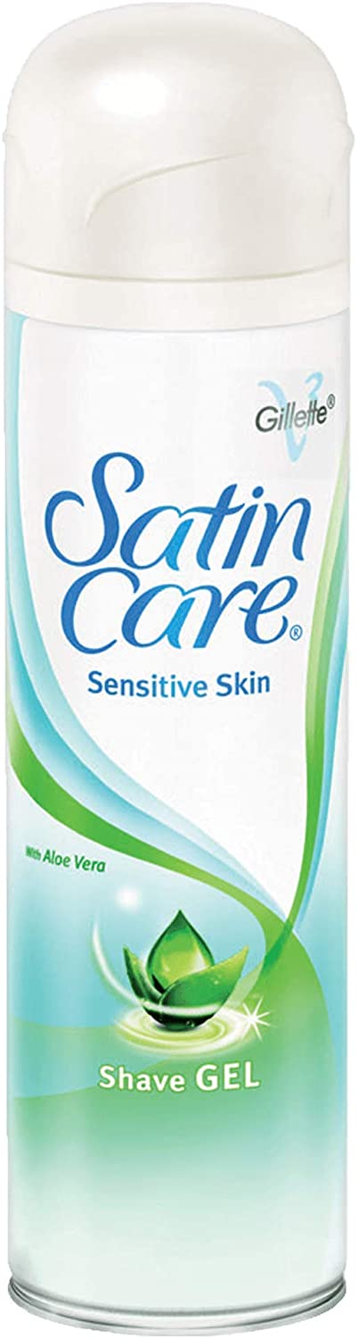 Gillette Satin Care Shaving Gel Sensitive, 200ml, 200 ml (Pack of 1)