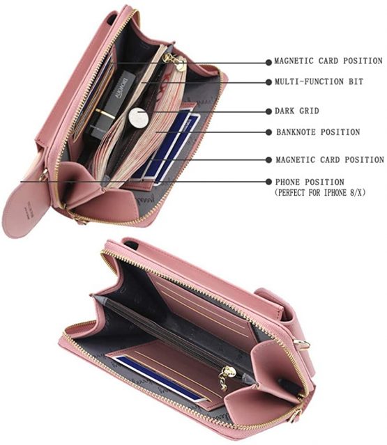 Jangostor Small Crossbody Bag Cell Phone Purse Wallet with Credit Card Slots for Women - Image 3