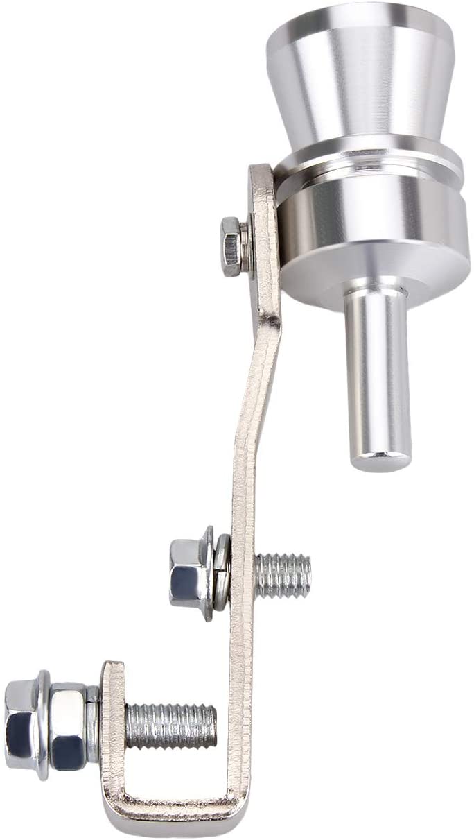 Universal Turbo Noise Sound Exhaust Muffler Pipe Whistle Blow off valve Silver M from Dromedary, M(25mm) - Image 3
