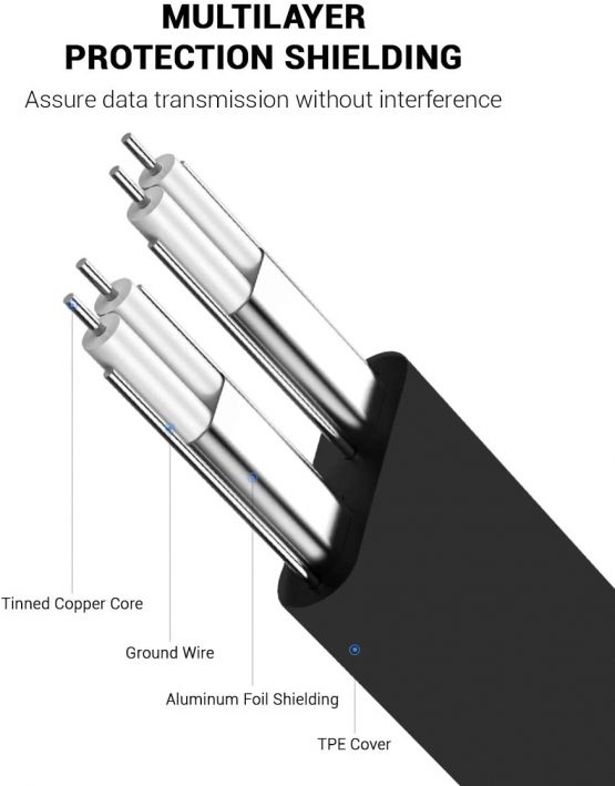 KUYiA SATA Cable III, 35cm Locking Latch Straight to 90 Degree Right Angled 6Gbps Data Leads, HDD SSD DVD Writer Connection Cord Metal Clip L-Type Connector, Compatible Up to Serial ATA/ 600 – 3 Pack - Image 4