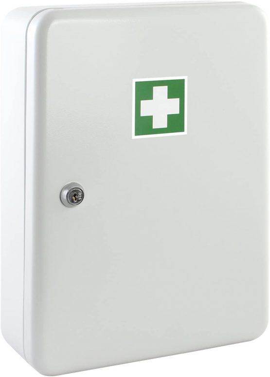 HMF 10732-07 First Aid Box, Medical Box, Pharmacy, Aluminium, 32 x 23 x 9,5 cm - Image 4