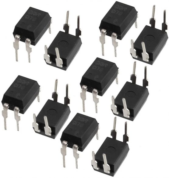 RUNCCI-YUN 60Pcs Optocoupler PC817C 2.54mm Pitch 4 Pins DIP-4 Mounting Photo Coupler for Arduino (Pack of 60) - Image 2