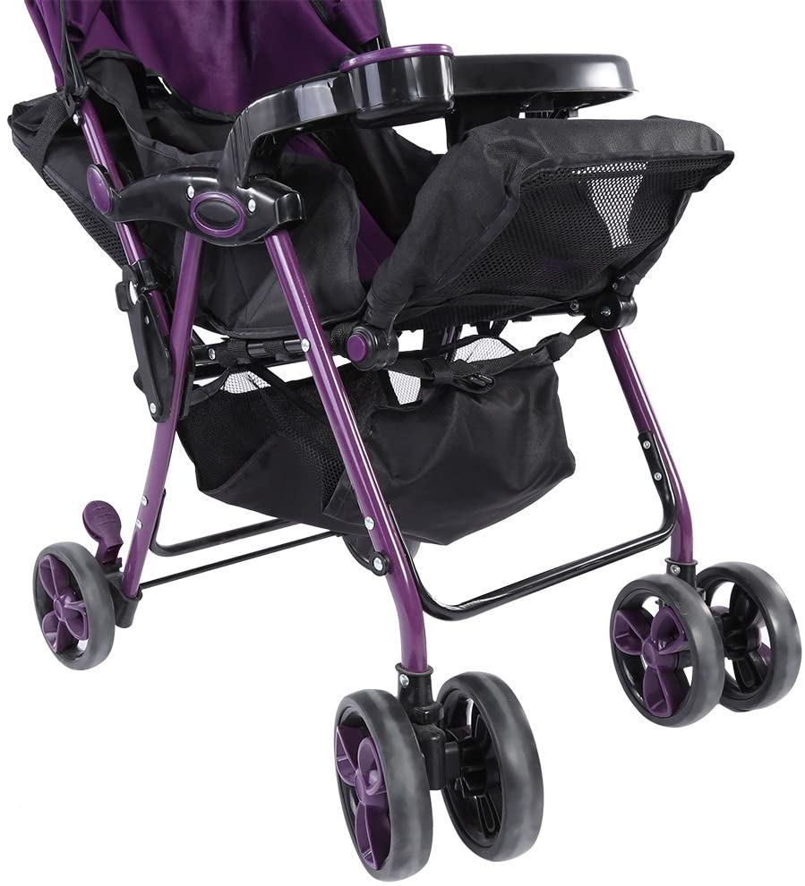 Stroller Basket, Baby Pram Bottom Basket Pushchair Shopping Storage Case Organizer Bag, black - Image 4