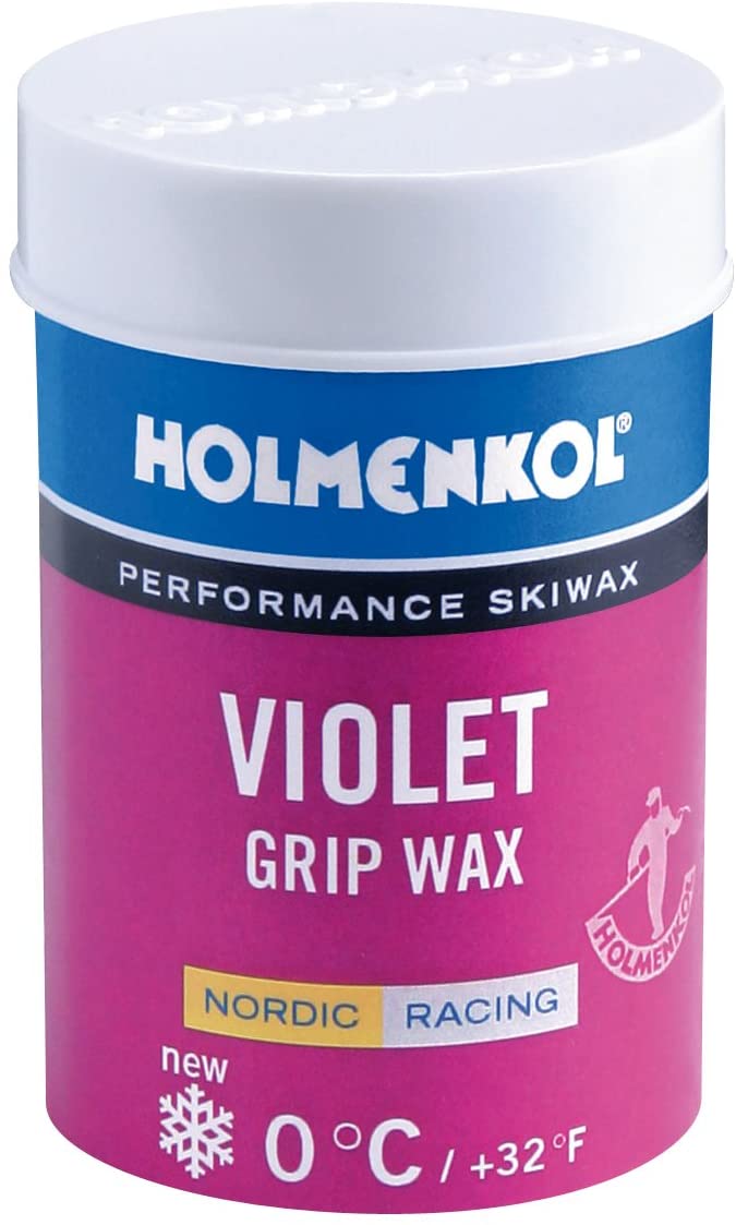 Holmenkol Unisex - Adult Grip Ski Wax, Purple, 45 Grams, Violet, 45 Gramm