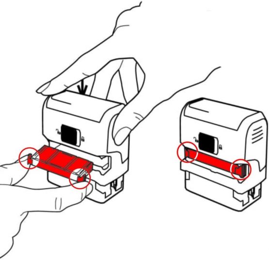 Trodat Replacement Ink Pads 6/4926 - Pack of 2 - Red Ink - for the Printy 4926, 4726 and 4926 Typo - Image 2