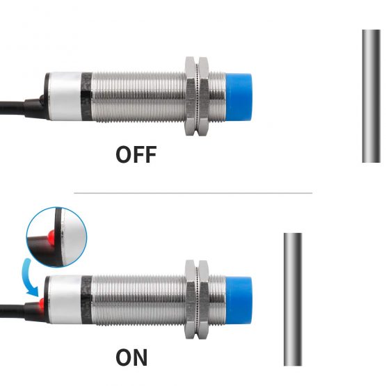Heschen M18 Capacitive Proximity Sensor Switch Non-Shield Type LJC18A3-H-Z/BX Detector 1-10mm 10-30VDC 200mA NPN Normally Open(NO) 3 Wires - Image 4