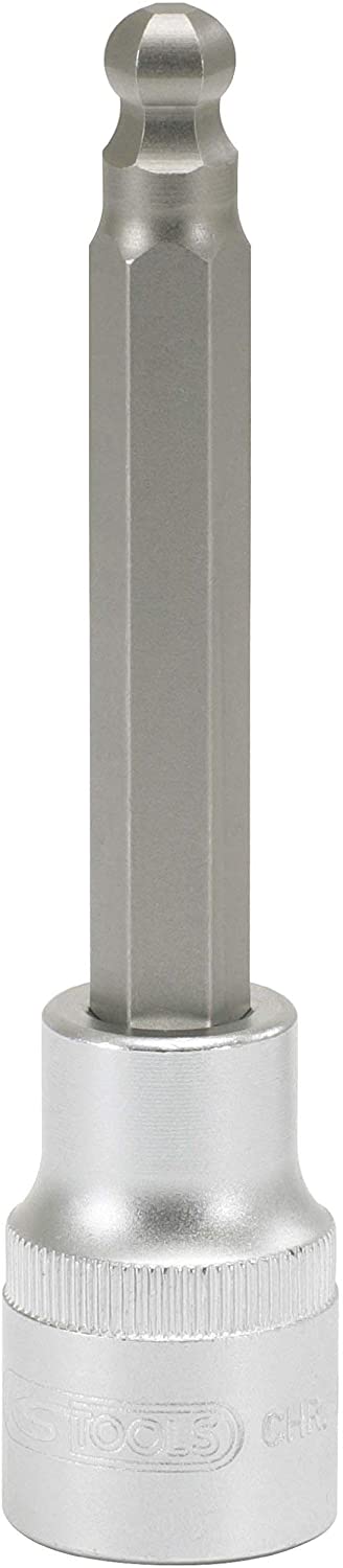 KS Tools 911.1658 1/2-inch 8mm Long Socket Ball Ended Hex Bit