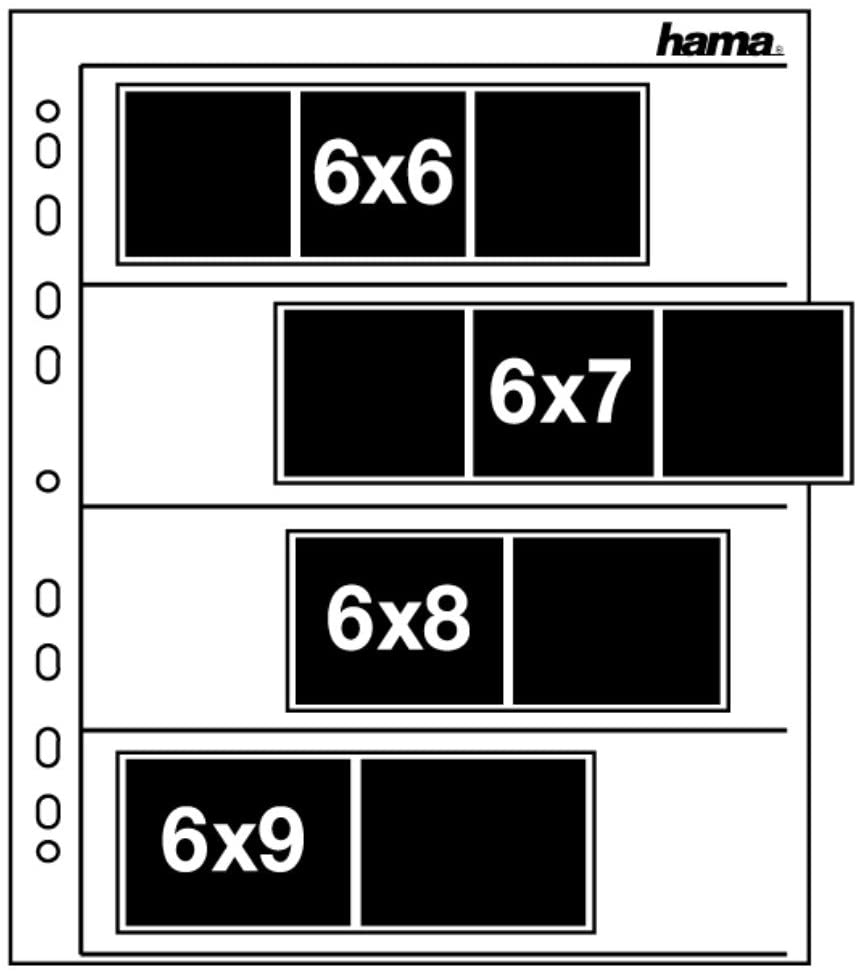 Hama Negative File Storage Sleeves for 4 Strips of 6 x 7 cm or 6 x 9 cm Frames, Pack of 100, Glassine Material - Image 2
