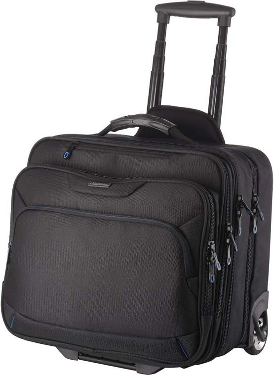 Lightpak - 46102 BRAVO 2 - wheeled business laptop bag, nylon, black