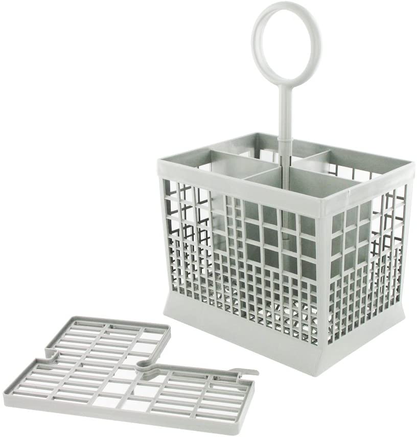 4-Compartment Cutlery Basket Fits Bosch/ Siemens Dishwasher, Dark Grey