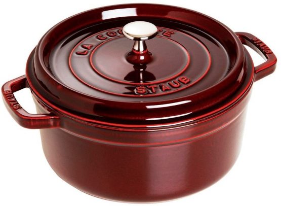 STAUB 1102287 Cocotte Round 22cm Grenadine red