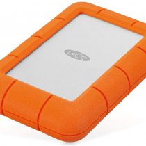 LaCie Rugged Mini, 5T,B USB 3.0 Portable 2.5 inch External Hard Drive for PC and Mac, Orange/Grey, with Rescue Services (STJJ5000400)