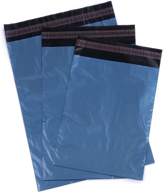 bag it Plastics 50 Mixed Blue Mailing Bags 9" x 12", 10" x 14", 12" x 16"