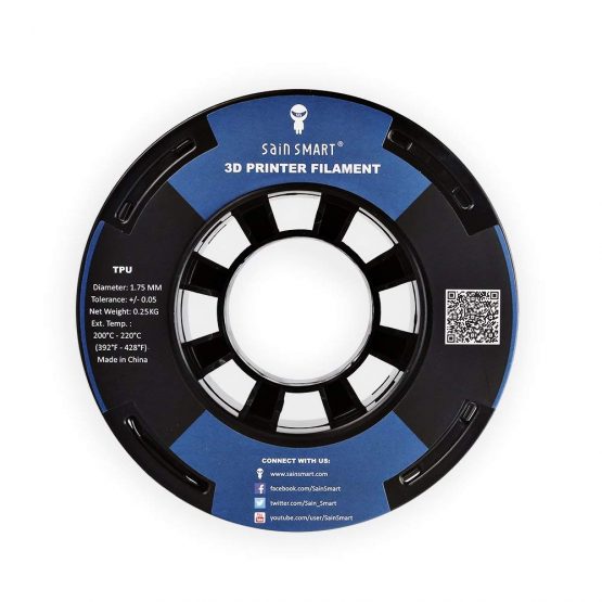 SainSmart Small Spool, 1.75 mm, Thermoplastic Polyurethane (TPU), Flexible 3D Filament, 250 g, Accuracy +/- 0.05 mm, Shore 95A, Red - Image 4