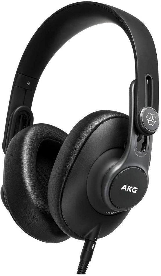 AKG K361 Studio Headphones, Over-Ear Closed-Back Design for Professional Performance, Lightweight and Foldable with 3 position hinges, Premium Isolating Earpads, Reinforced for AKG Durability
