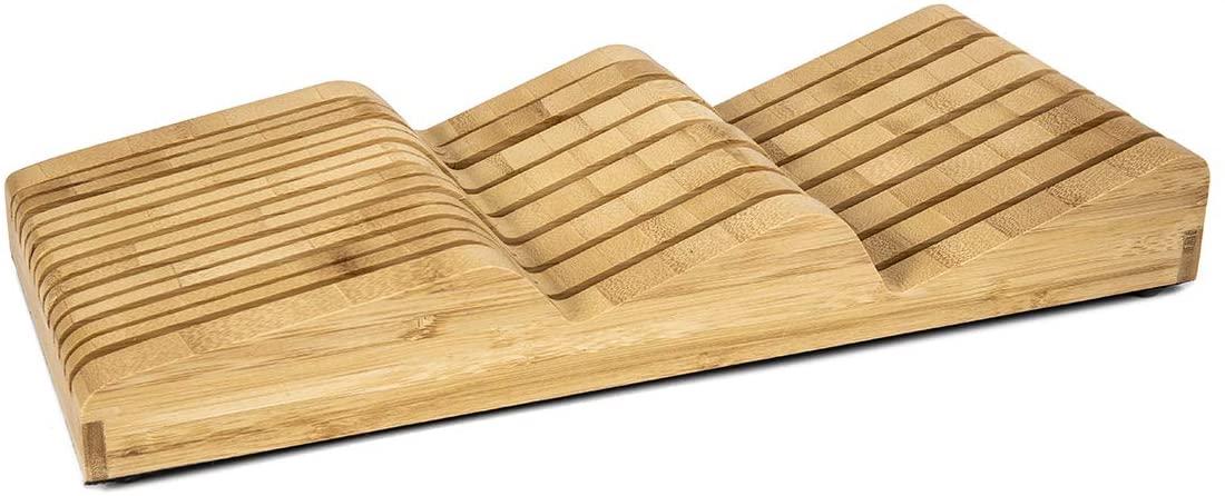 Robert Welch Signature Bamboo Knife Drawer Unit. Made from Durable Bamboo with Capacity to Store 13 Knives - Image 2