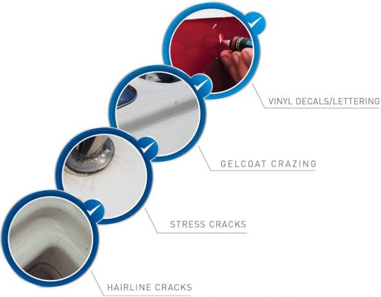 MagicEzy Hairline Fix - (Burgundy) | Marine Gelcoat TouchUp Repair| Fix Stress Cracks and Scratches Like a Pro | Fibreglass Boat Repair Kit | Boats, Jet Skis - Image 2