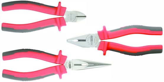 KS Tools 115.1010 ERGOTORQUE pliers set, 3 pcs, 160-200mm - Image 3