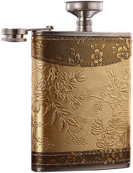 UPKOCH Hip Flask Stainless Steel Pocket Flask for Men Adult Women