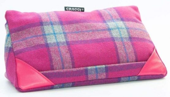 i-Pad Cushion, Tablet cushion,i-Pad Pillow,Tablet Pillow,Stand,Holder,Pink Tweed fabric,NEW,exclusive design by CRAGGI, - Image 3