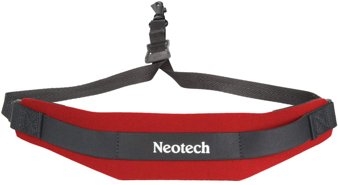 NEOTECH 1902162 Sax Strap Soft, Red, Regular