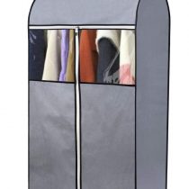 MISSLO 43” Hanging Clothes Storage Coat Covers Garment Bags Dustproof Dress Jackets Protector for Wardrobe Cover Rack with Clear Window