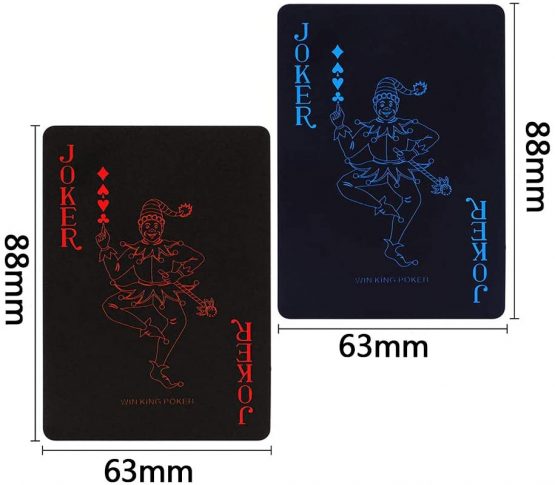 BETOY Poker Playing Cards 2 Pack 54 Pieces Waterproof PVC Multipack Poker Playing Cards Set Classic Magic Tricks Tool for Party and Game - Image 2
