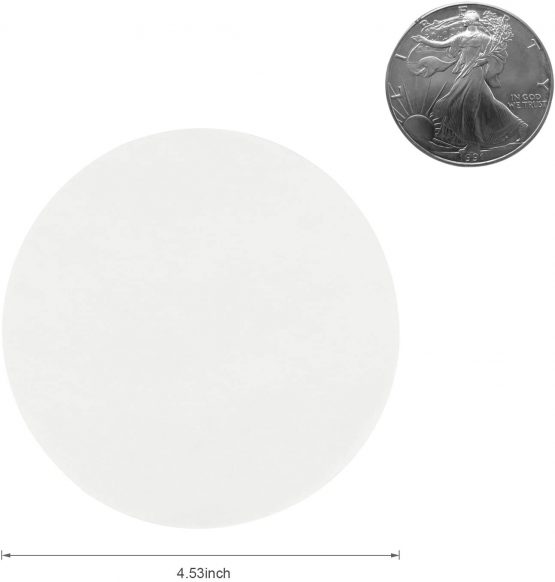 Belmalia ► 500 Sheets ◄ of Parchment Paper, Round Baking Paper for perfect Burgers, Hamburgers, Cheeseburgers, Patties, Meatballs, Frying pan, Barbecue, Non-stick, Greaseproof, 11cm - Image 3