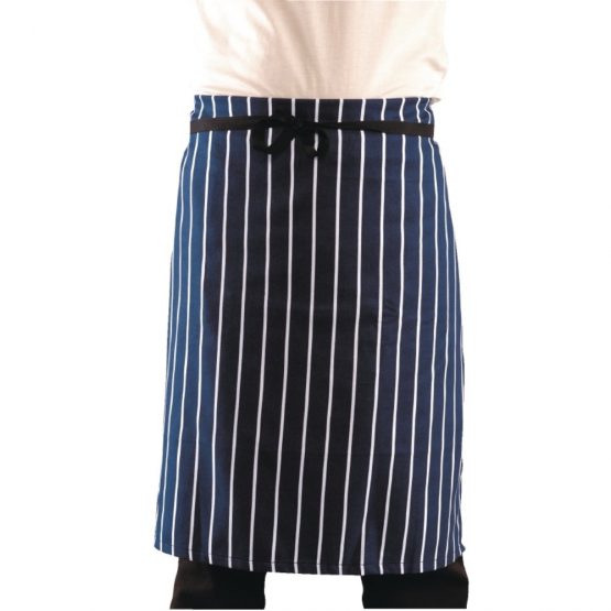 Whites Chefs Apparel A647 Butchers Stripe Waist Apron