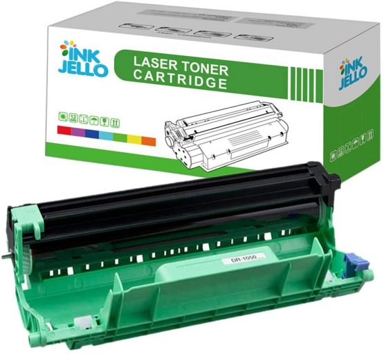 InkJello Compatible Drum Unit Replacement for Brother DCP-1510 DCP-1512 DCP-1610W DCP-1612W HL-1110 HL-1112 HL-1210W HL-1212W MFC-1810 MFC-1910 MFC-1910W DR1050 (Single-Pack)