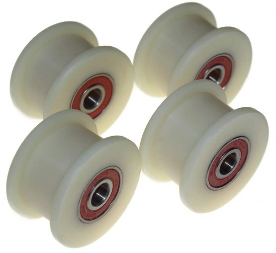 Smart Machines Pack of 4 Nylon Belt Tensioners 60 mm Diameter 25 mm Nut 12 mm Bearing Exact in EU (60-25-12) - Image 2