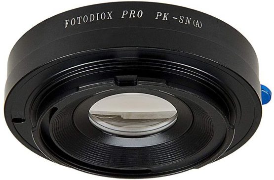 Fotodiox Lens Mount Adapter -Pentax K (AKA PK) Lens to Sony Alpha (AkA Minolta AF A-type, Maxxum or Dynax) Camera, fits Sony DSLR-A350, A300, A200, A700, A900, A100, A330, A230, A380, A500, A550, A850, A450,A290, A390, A580, SLT-A33, A55 - Image 3