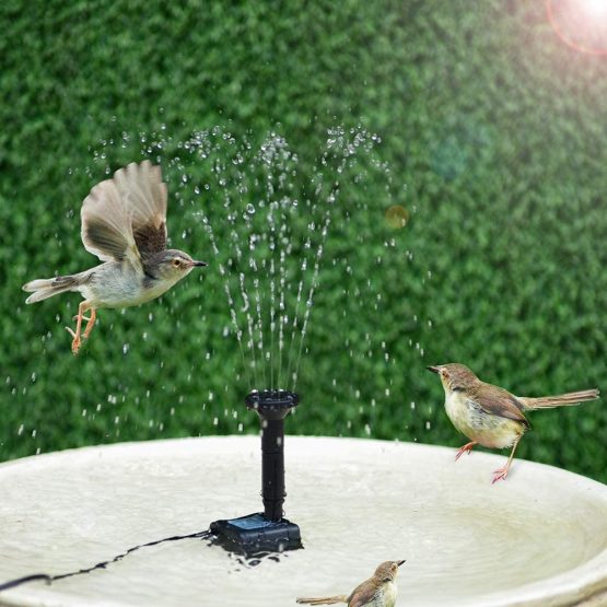Ankway 2W Solar Fountain Pump with Tilting Bracket, 2020 New Solar Floating Water Fountain Pump with 7 Nozzles Submersible Brushless Fountain Kit for Bird Bath, Fish Tank, Pond Aquarium, Garden - Image 2