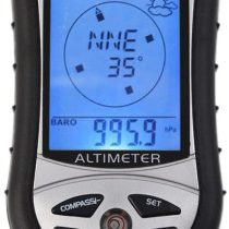 GuDoQi Outdoor Barometer 8 In 1 Digital Altimeter LCD Compass Thermometer Temperature Clock Calendar For Hiking Camping