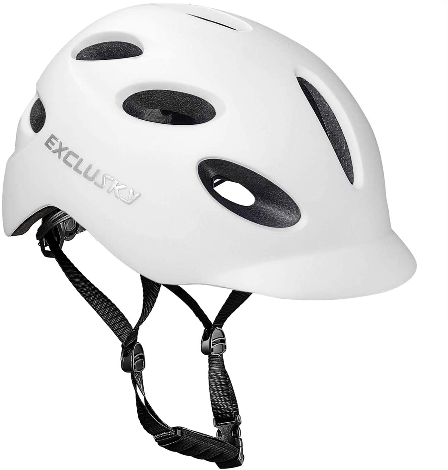 Exclusky Adult Bike Helmet With Rechargeable Usb Safety Light For Urban